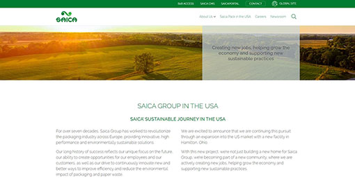 Saica Group launches new microsite for the US